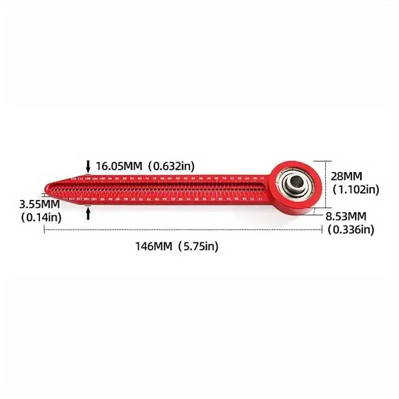 Woodworking Drawing Compass Circular Ruler High Precision Scribe Gauge Marking Tool