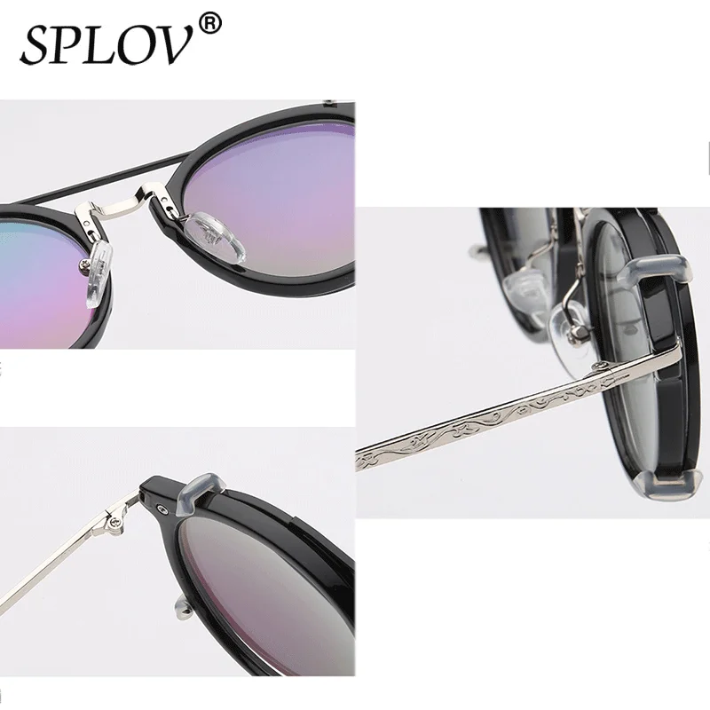 Retro Steampunk Round Clip On Sunglasses Men Women Double Layer Removable Lenses Detachable Shades Clear Hollow Legs Glasses