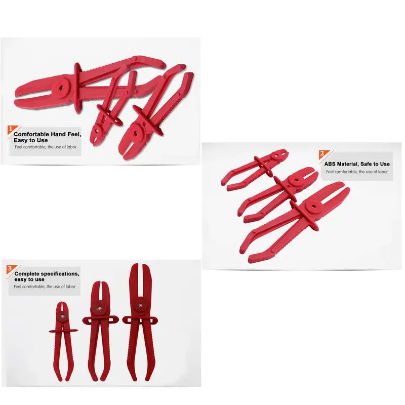 Tubing Cut-Off Pliers Flexible Hose Clamps Pliers Kit Hose Clamp Pliers Pinch Off Pliers Hose Pinching Plier Set For Flexible