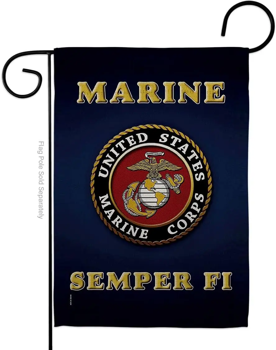 US military United State Marine Corps USMC Semper Double-Sided Lawn Decoration Gift House Garden Yard Banner Fi Flag American Mi