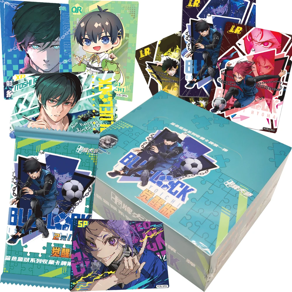 

Blue Lock Collection Cards Football Competitive Anime Loved By Fans Characters Cool Skills Cards Booster Box Children Toys Gifts