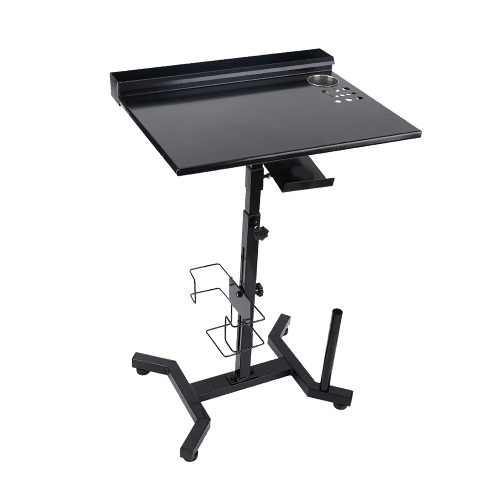 Workstation with Color Ink Holes Easy Assemble Salon Equipment Countertop Supplies Workbench Tray for Hairdressing Beauty Salon