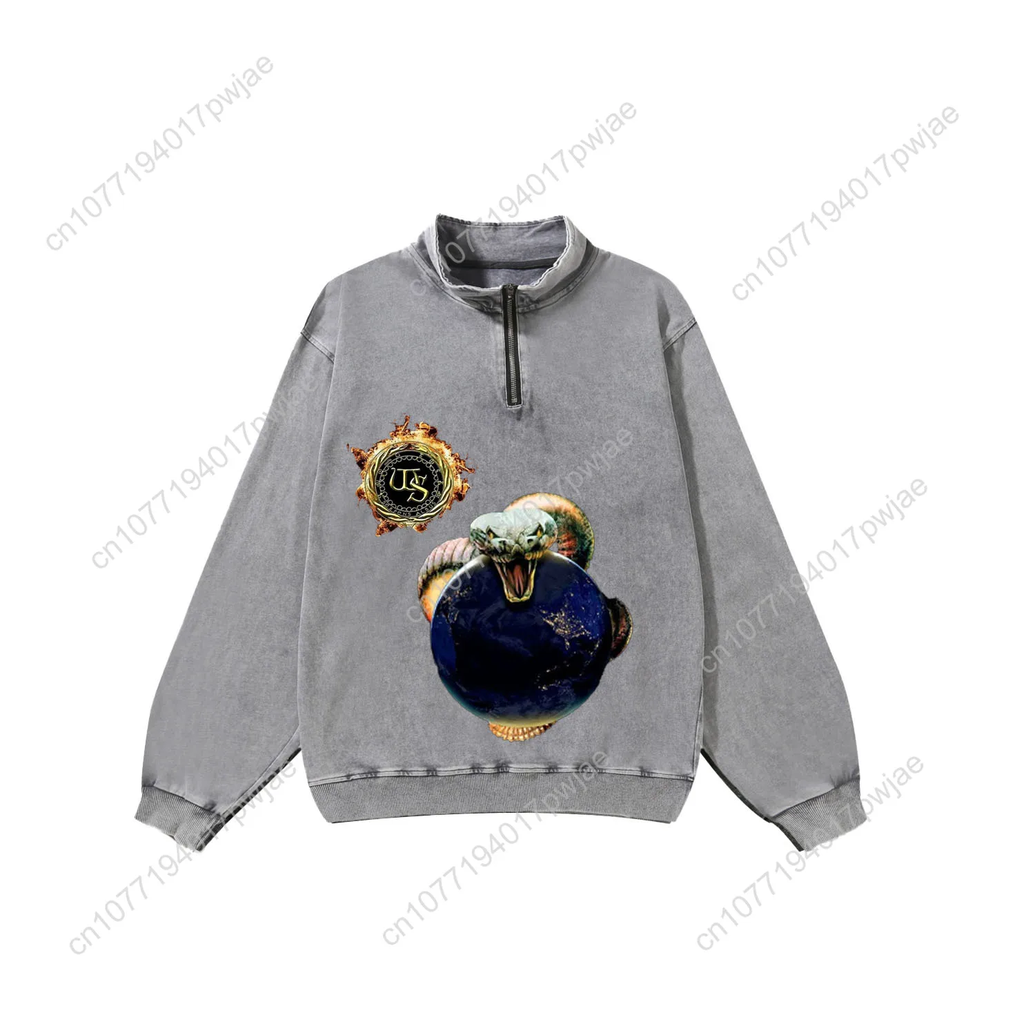 Whitesnake Rock Band Custom Retro Sweatshirt Mans Womans Half Zipper Vintage Sweat Shirt Photo Custom Made Tops