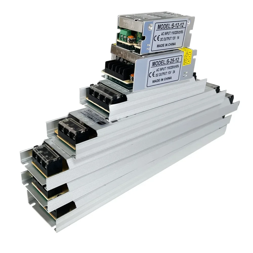 

Pop 12V 24V Ultra-thin Strip LED Power Supply SMPS 12V24V AC-DC 220V TO 12V 24V 60W 100W 120W 300W 400W Switching Power Supply