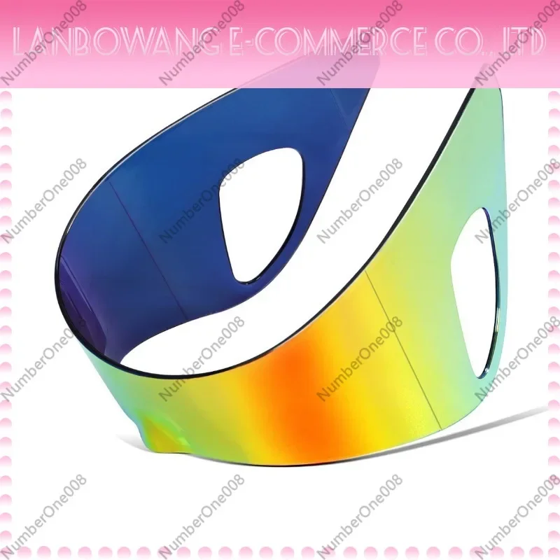 Cyberpunk Oversized Sunglasses Edgy Connected Ear Hanger Sun Shades Fashion Unisex