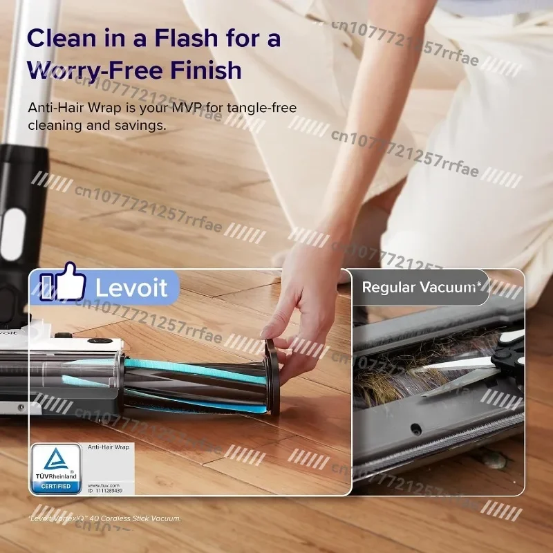 Powerful Suction,Rechargeable,LightweightCordless Vacuum Cleaner,Stick Vac with Tangle-Resistant Design,Up To 50 Minutes,