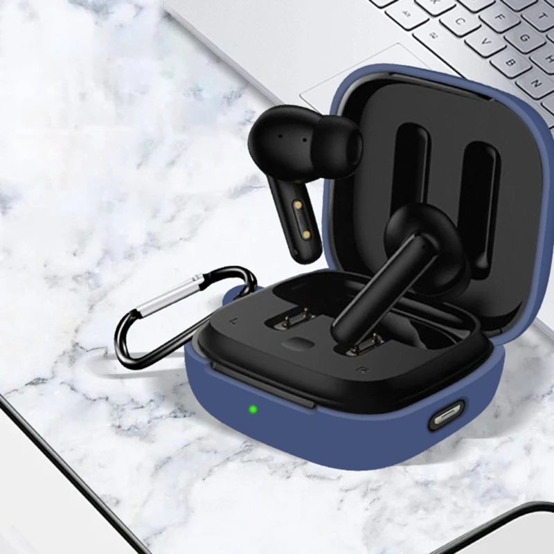 Per QCY T13ANC Cover per auricolari in Silicone tinta unita QCY T13ANC scatola di accessori per auricolari Dropshipping