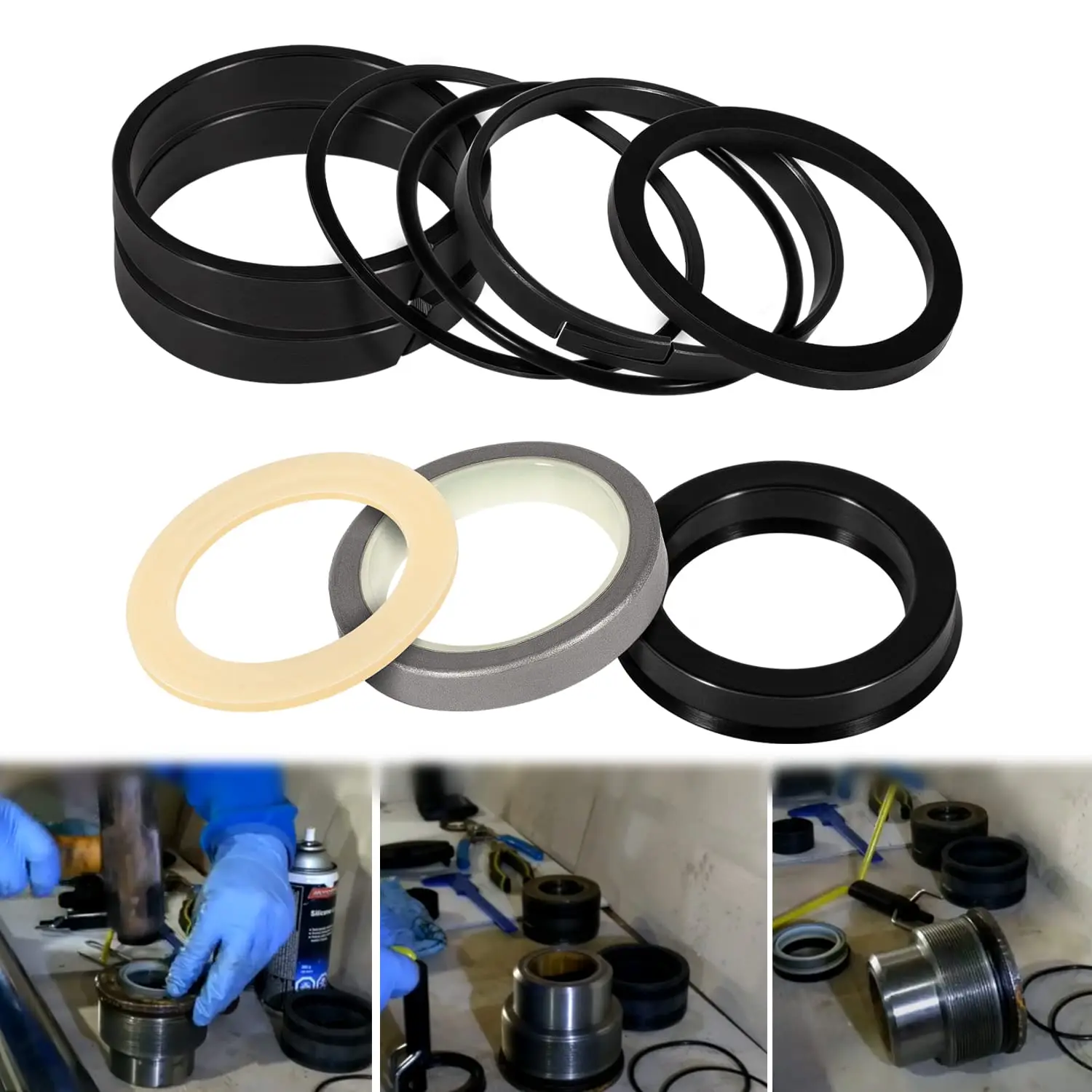 Aftermarket Hydraulic Cylinder Seal Kit G109456 G105550 Fits for Loader & Backhoe MB4/94 350 580B 580C 580F 680C