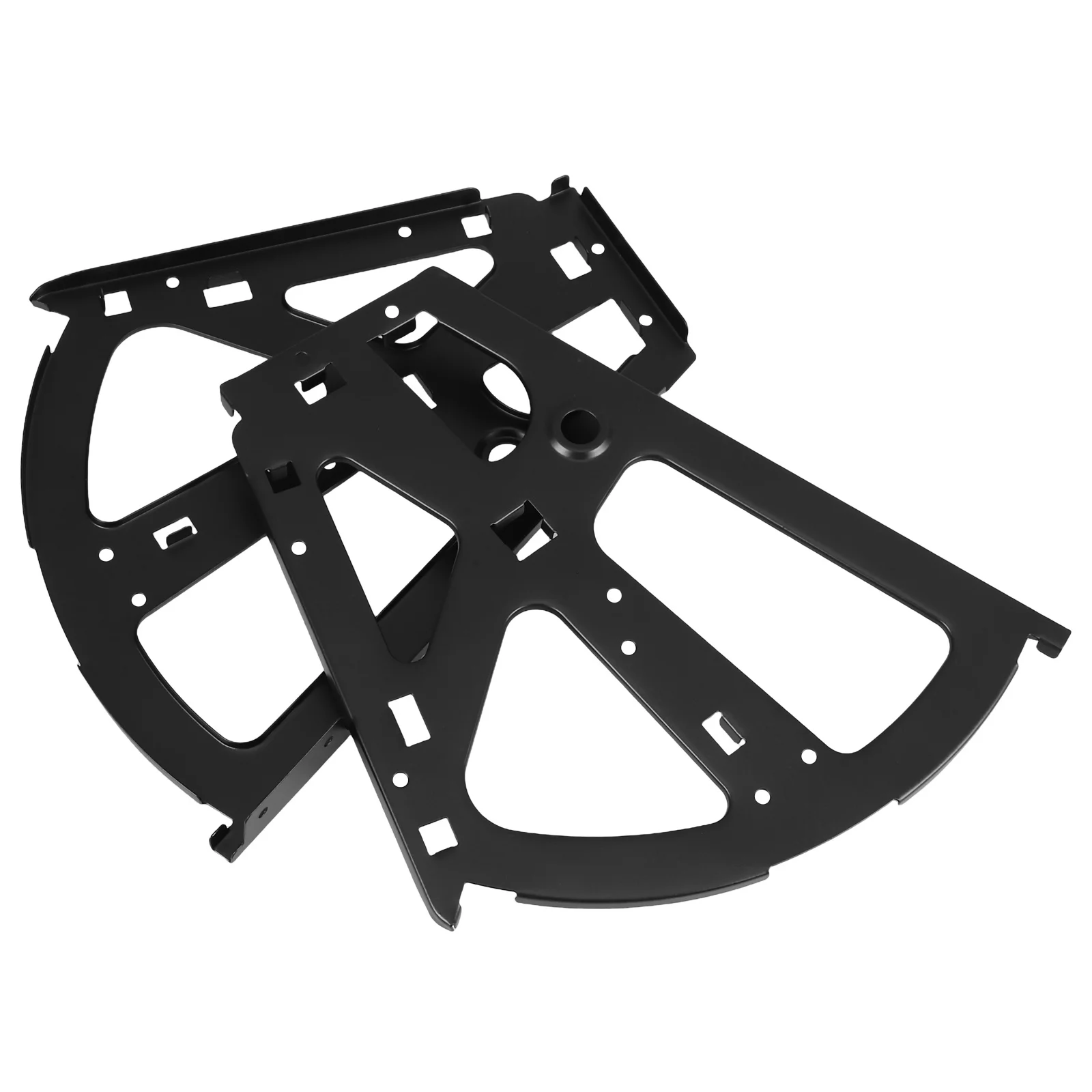 

2Pcs Black Concealed Flip Hinges Heavy-Duty Shoe Cabinet Frames Single Layer Drawer Hardware for Organized Storage