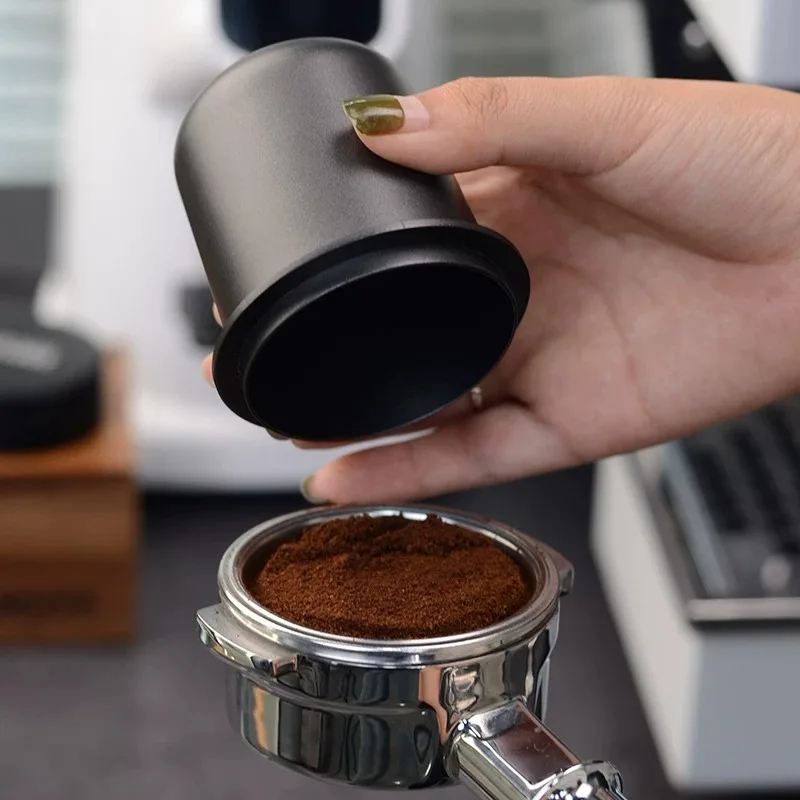 Coffee powder cup metal powder connector weighing bean plate smelling cup upside down bean grinder anti-fly powder