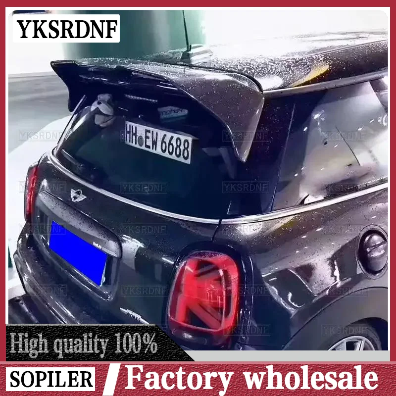 For MINI Cooper F56 F55 AG Style Spoiler High Quality Carbon Fiber Material 2014-2020 Rear Roof Wing Spoiler