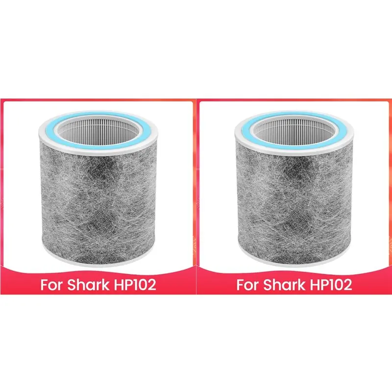 

2X HEPA-фильтр для очистителя воздуха Shark HP102, аксессуары, запасные части-A57X