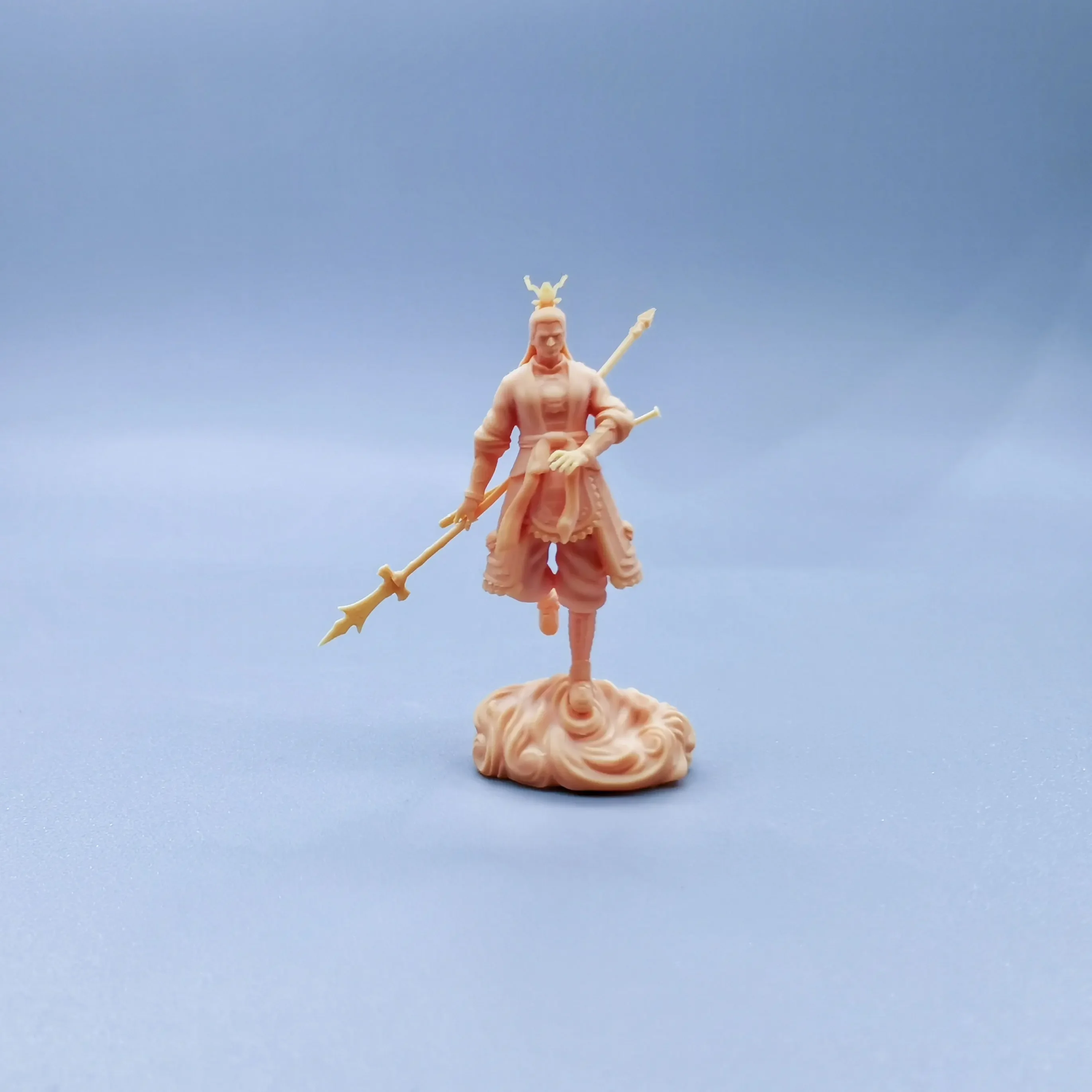 1/64 Figuren Maßstab Modell Harz Schwarzer Mythos Erlang Gott Yang Jian Ungefärbte Miniaturen Diorama Handbemalt W108
