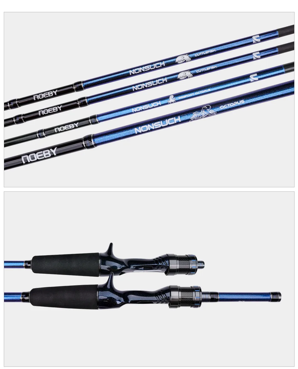Noeby Oktopus-Tintenfisch-Angelrute 1,45m 1,55m 1,68m 1,7m mit Fuji-Ringen und Titan-Spitze für Tintenfisch- und Oktopus-Bootsangeln – Detail 13