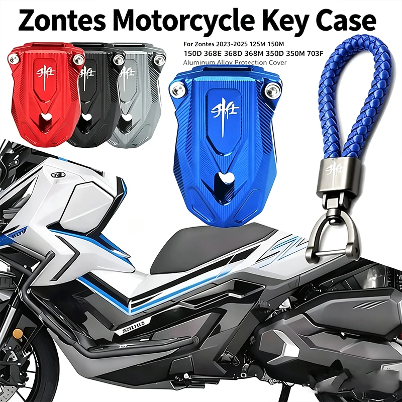

Motorcycle Accessories CNC Key Shell Cover & keychain KeyShell For Zontes 125M 150M 150D 368E 368G 368D 368M 350D 350M 703F