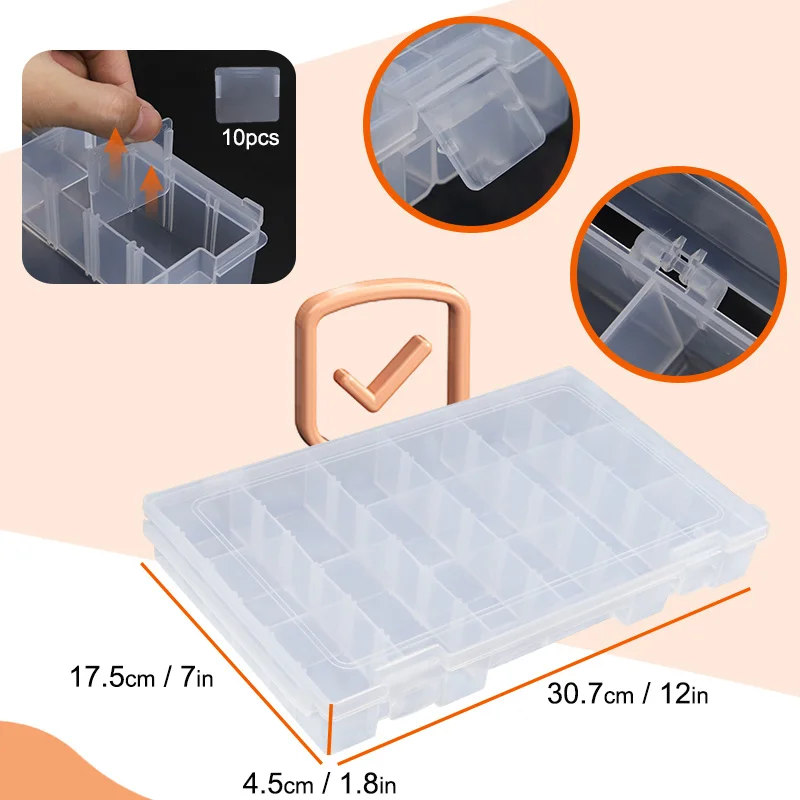 Ackibbik 1 große Box mit Schubladen, große Angelbox, Organizer und Aufbewahrung, große Aufbewahrungsbox für die Organisation mit drei Schubladen
