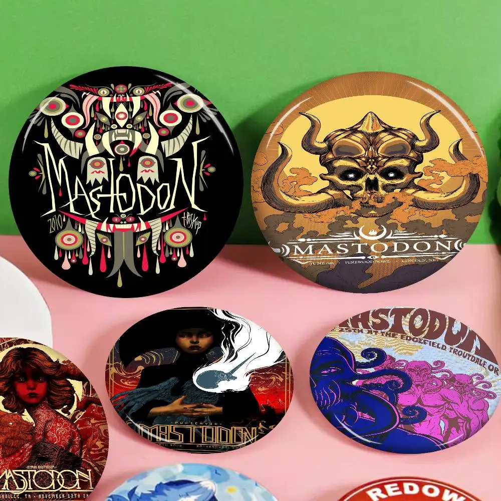 

M-Mastodon Band Anime Button Pin Handmade Brooch for Clothes Cartoon Badge Backpack Decoration Jewelry Accessories