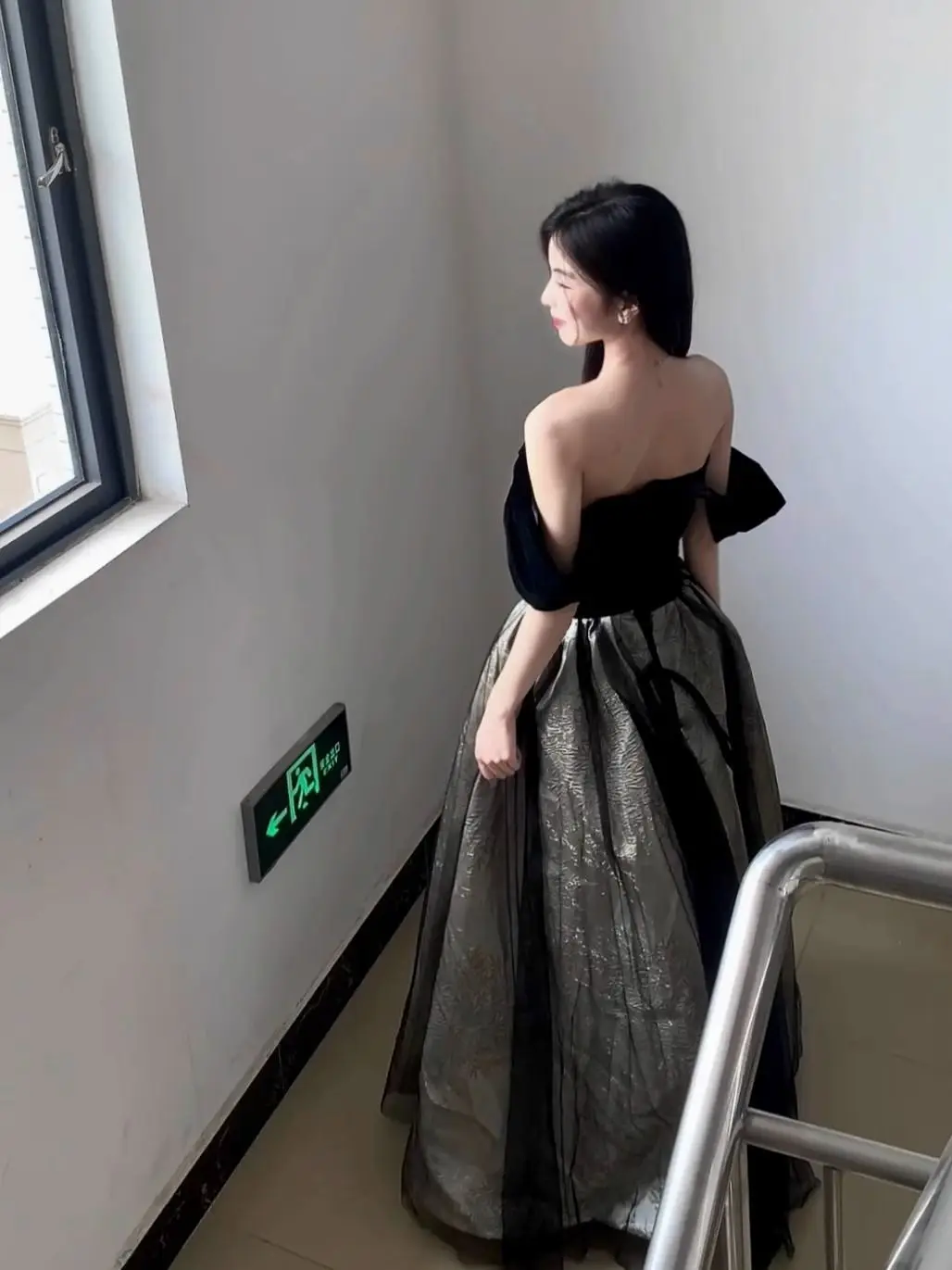 Robe Bla-oulder 2025, nouvelle couleur Colion Bustier examen d'art Vocal Performance hôte robe de soirée coréenne Sle taille haute