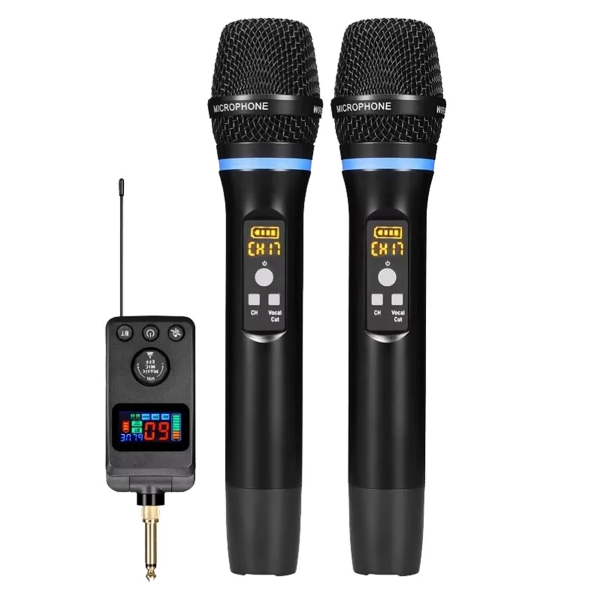 

2025 New Wireless Microphone Anti-Whistling Reverb Bluetooth Microphone Singing Home Audio Microphones System for Home KTV