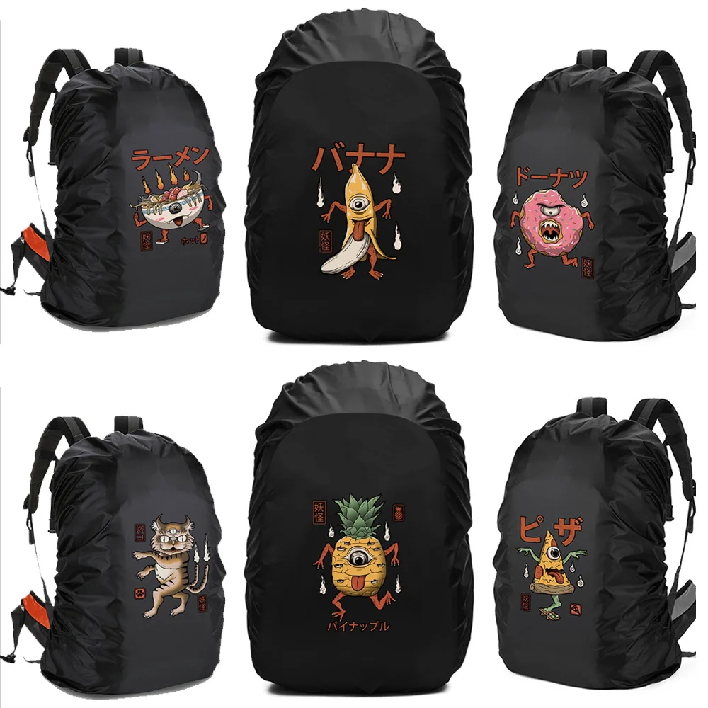 

Travel Backpack Rain Cover Outdoor Hiking Climbing Bag Case Waterproof Rain Cover for Backpack 20L-70L Cute Monster Sreies