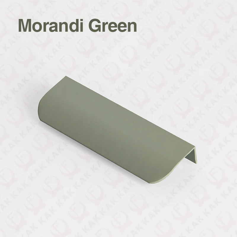 KAK Morandi kleur verborgen kastknoppen en handgrepen aluminium keukenkastdeur trekt lange meubelhandgreep hardware - afbeelding 1