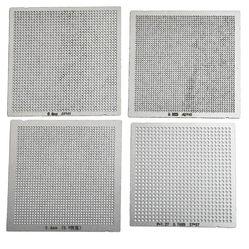 Imagem -05 - Universal Reball Reball Retrabalho Net Estêncil Diretamente Calor Peças Kit Prático Prata Aço Ferramenta Acessórios 27 Peças
