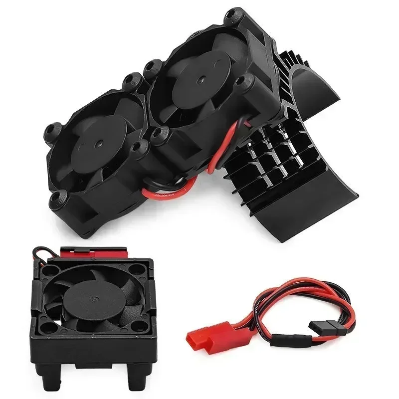 RC VXL-3s ESC Cooling Fan Motor Dual Fan Set Compatible Trxs Slash 4x4 Stampede 4x4 Rustler 4x4 Hoss 4×4 Velineon Heat Sink