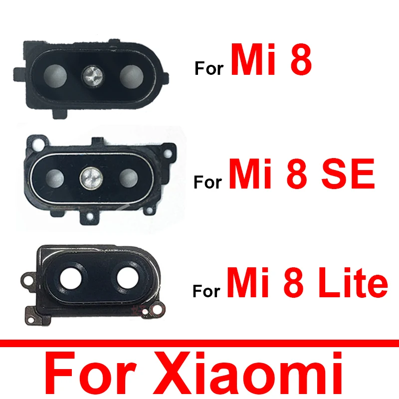 

Rear Camera Lens Glass Cover Frame For Xiaomi Mi 8 Mi 8se Mi 8 Lite Main Big Back Camera Cover Frame + Sticker Replacement Parts