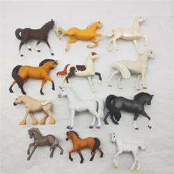 Realistic Horse Pony Indian Wild West Cowboy Country Life Unicorn Run Horse PVC Figure Xmas Decor Collect Model Toy Gift For Kid