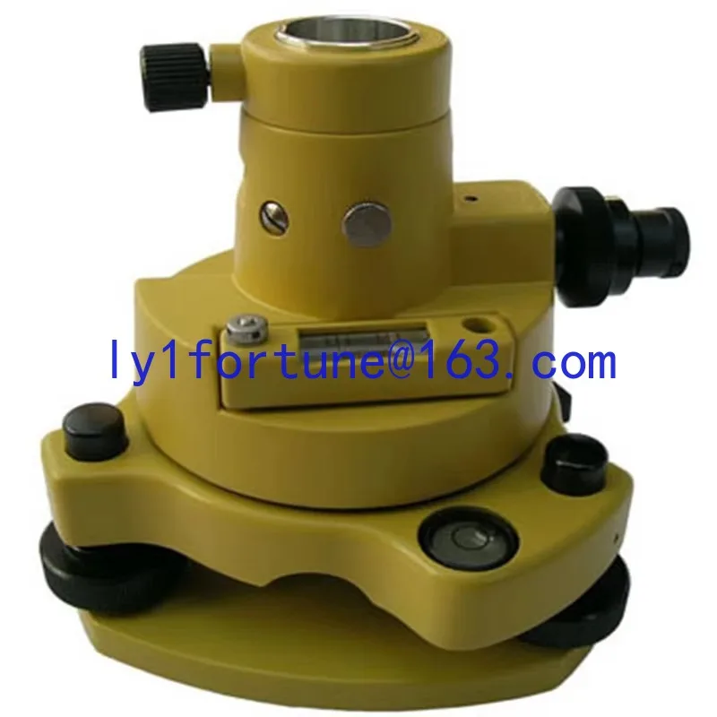 Tripod and adapter with optical linear descent total station