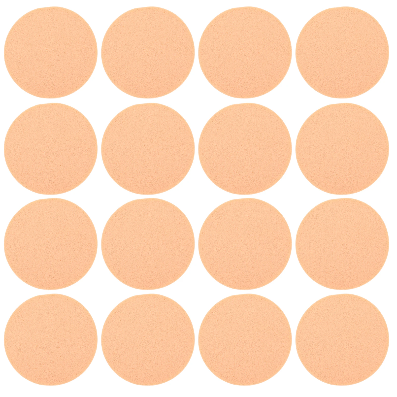 24 pièces éponge de maquillage tampons de nettoyage du visage bouffée de poudre ronde Premium absorbant confortable démaquillage Latex coton