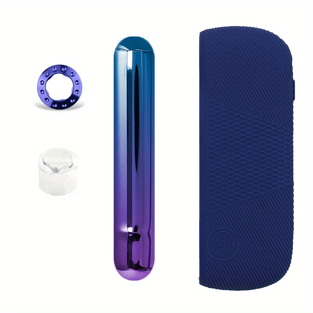 JINXINGCHENG 13 Colors Cap Ring + Side Cover + Case for IQOS ILUMA Skin Silicon Case Decoration Accessories Replaceable Cover