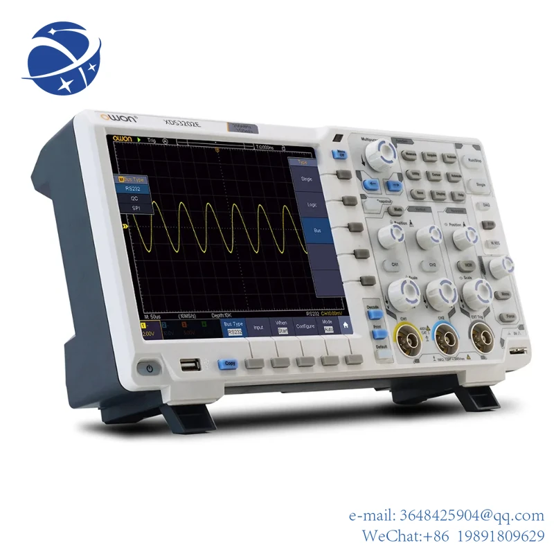 

YYHC XDS3202E Digital Oscilloscope 2 Channels 8bits 200Mhz Bandwidth 1GS/s 8"Inch USB I2C SPI RS232 CAN 2CH Oscilloscopes