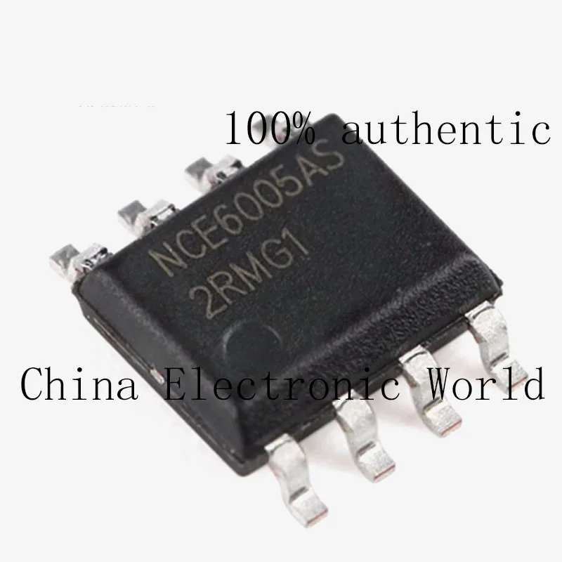

10 Pieces of Nce6005As Brand New Genuine Product, Packaged in Sop-8, 60V/5A Dual N-Channel Mosfet Chip