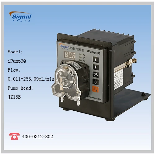 4-20mA out control black color low flow rate  peristaltic pump