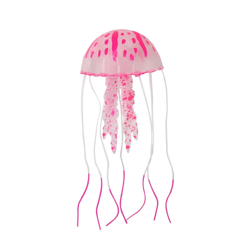 Artificial Vivid Jellyfish Silicone Fish Tank Decor Aquarium Decoration Ornament Silicone Material Odorless Aquatic Landscape