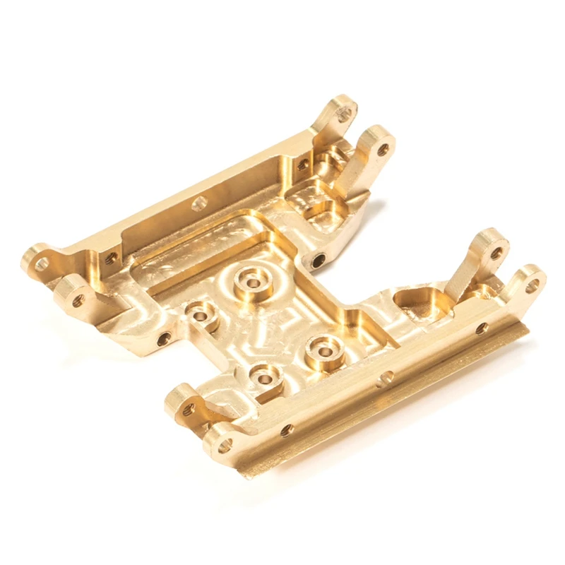 Brass Chassis Skid Plate Center Transmission Gearbox Mount Base For Axial UTB18 Capra 1/18 RC Crawler Car Upgrade Parts