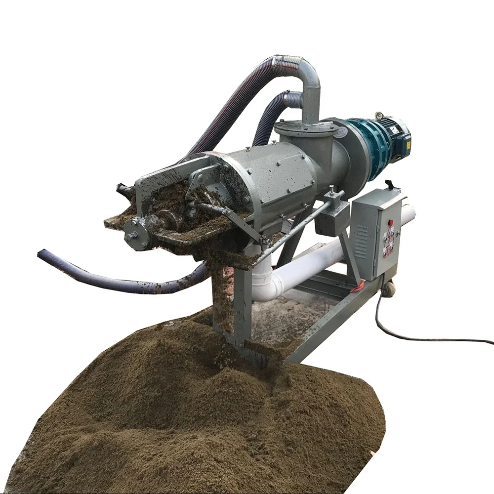 solid liquid separator and cow dung dewatering machine