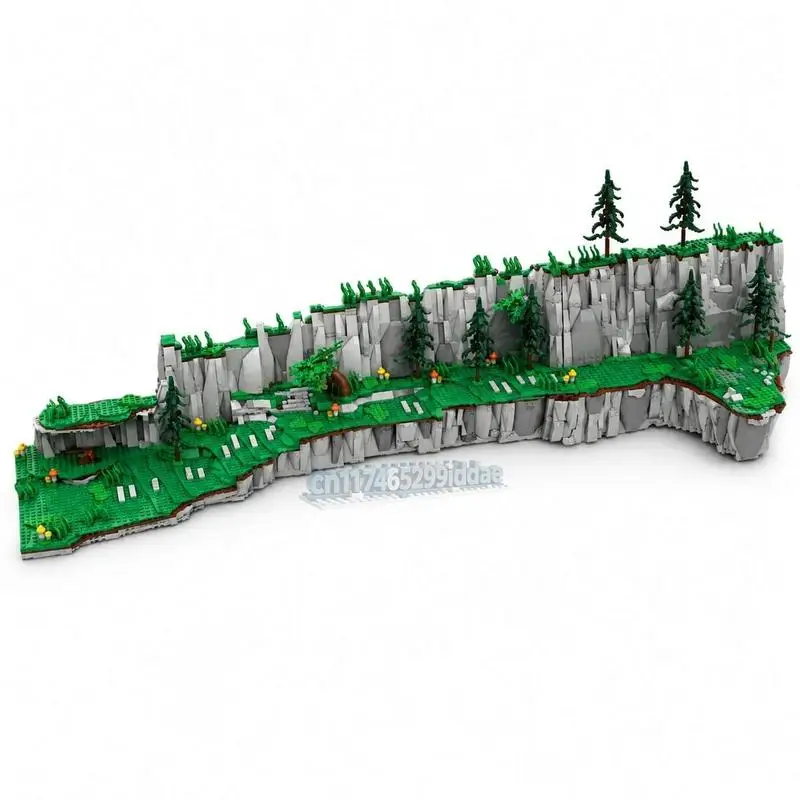NEW  Fantasy Landscape Plateau Module MOC Adventure Scene Building Blocks DIY Assembly Creative Toy Popular Diorama Display Gift