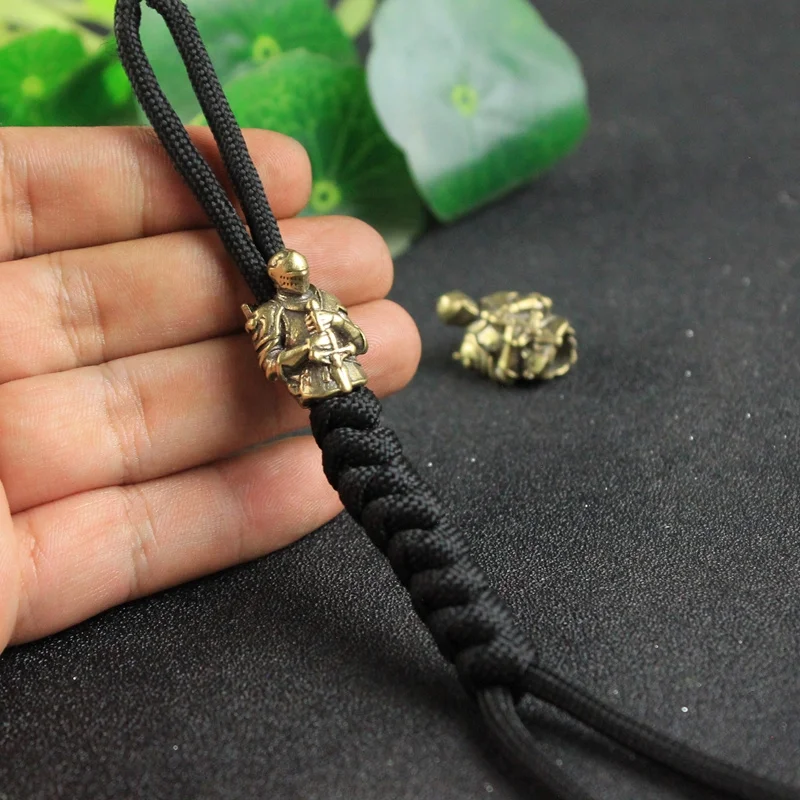 Бусы-edc-в-ретро-стиле-на-веревочке-сказки-темпельный-рыцарь-латунный-крестообразный-армированный-воин-верёвка-«сделай-сам»-нож-бусины-для-улицы