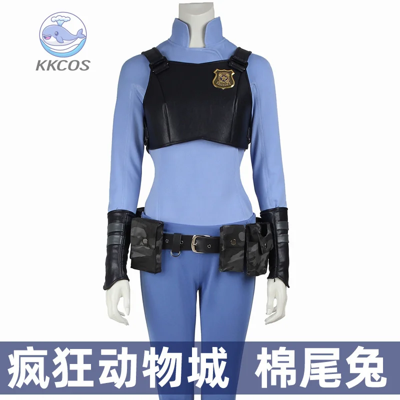 أنيمي Zootopiaa جودي الأرنب زي تأثيري هالوين ملابس للحفلات تمويه الكرتون حديقة الحيوان الملابس السراويل سترة للنساء KKCos #2