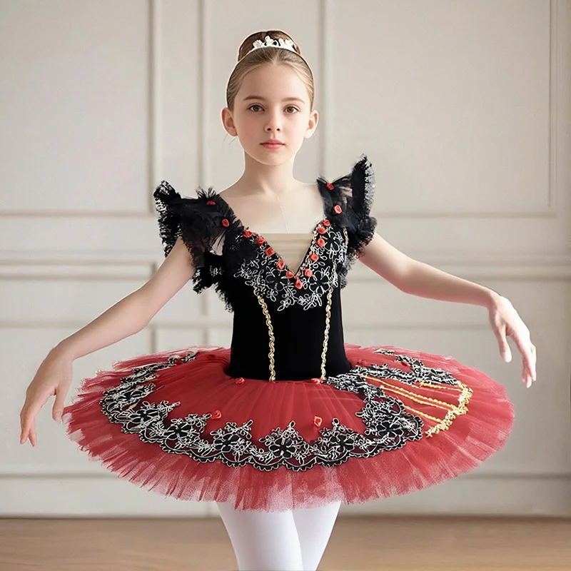 adult-kids-long-professional-ballet-tutu-swan-lake-ballet-costume-ballerina-ballet-dress-girls-performance-dancewear-velvet-top
