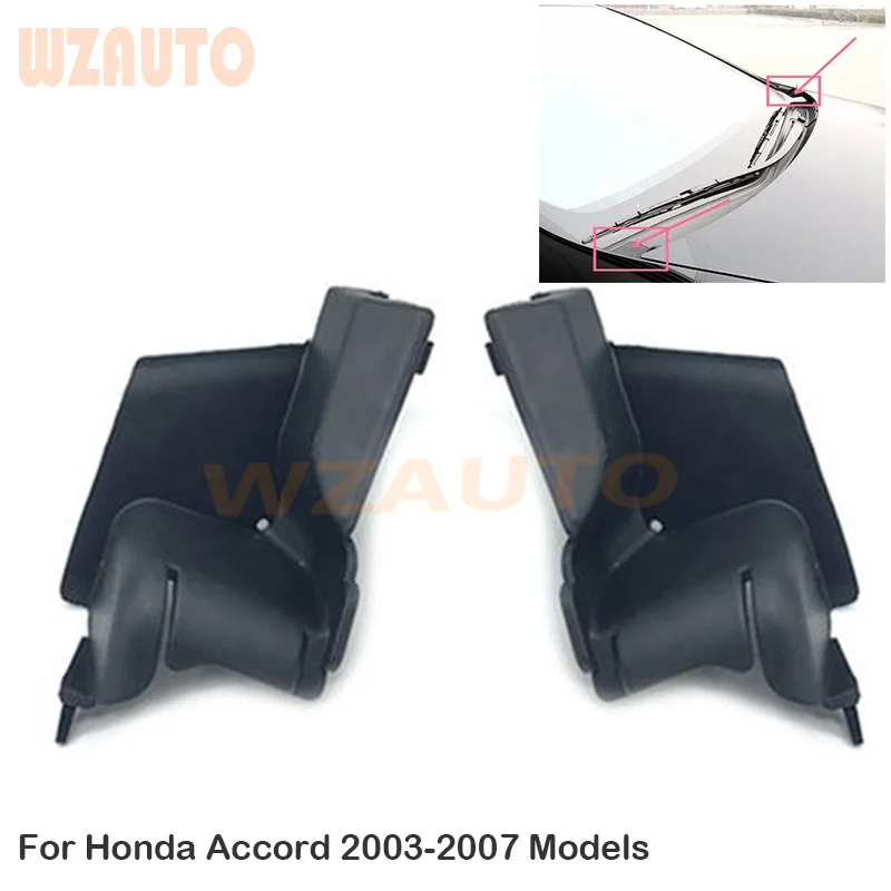 Front Windshield Wrap Corner Trim Windshield Wiper Side Trim Cover Rubber For Honda Accord 2003 2004 2005 2006 2007