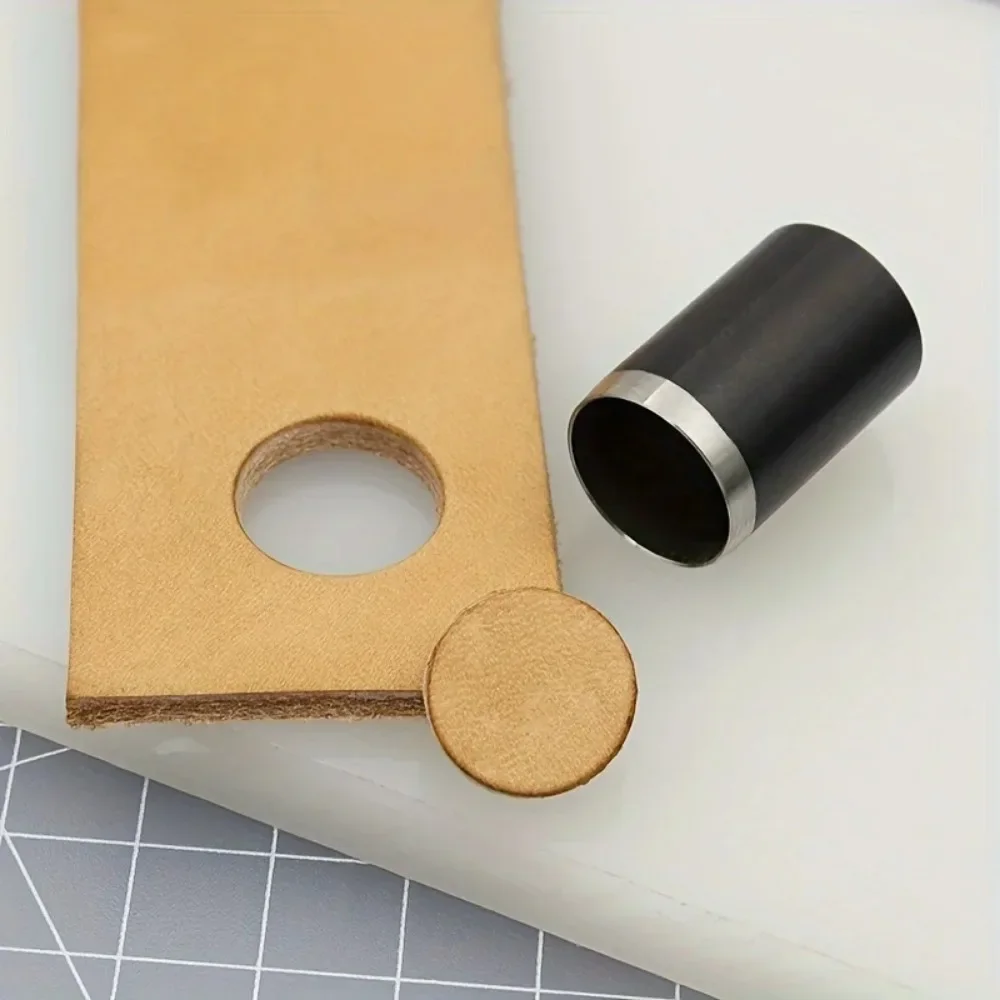 15 Größen Rundlochstanzer (1-15mm), Hohlstanzer-Set mit Aufbewahrungsbox, Lederlochstanzer, Lederhandwerk-Stanzwerkzeug – Detail 9