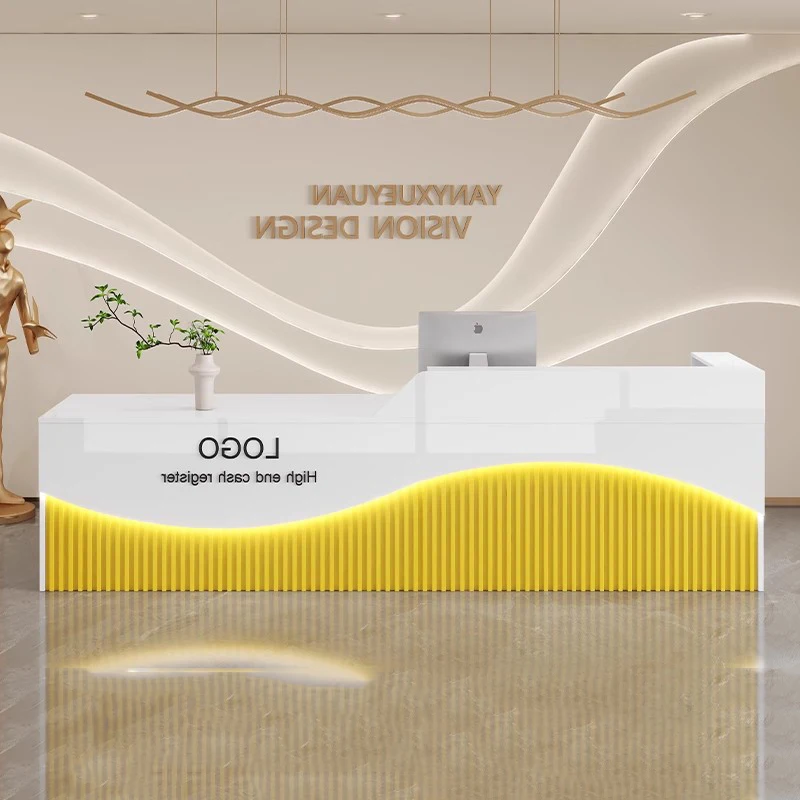

Organizers Design Reception Desks Modern Shop Beauty Luxury Bar Hotel Reception Desks Restaurant Mostrador Commercial Furniture