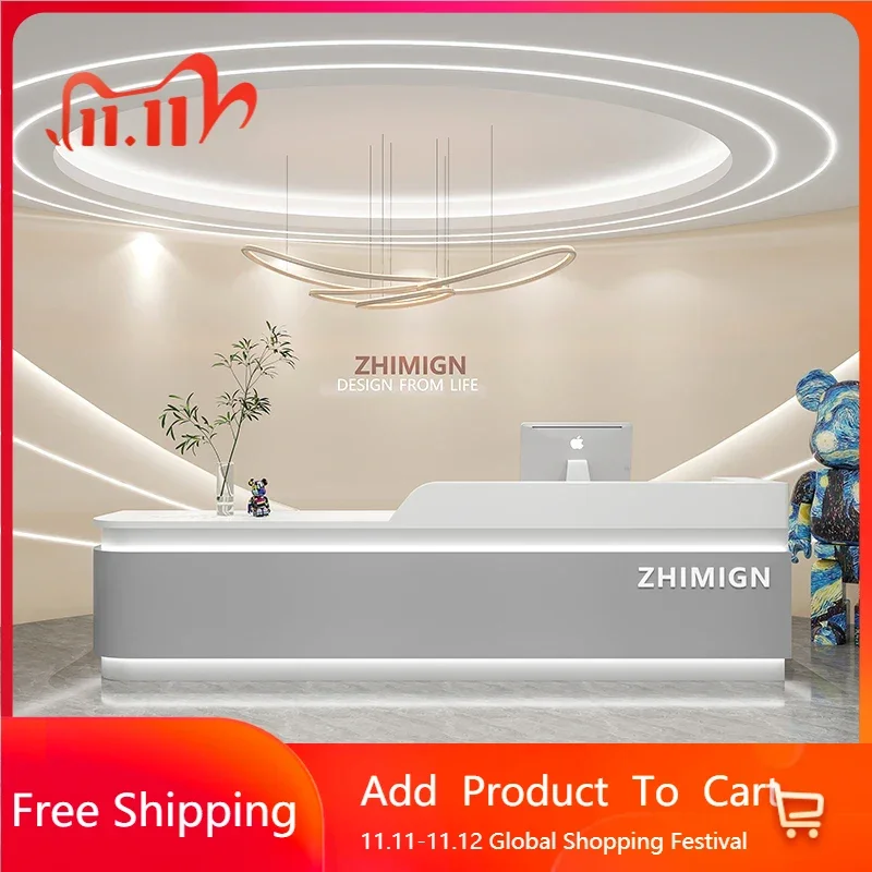 

Compact Cash Reception Desk Table Office Desk Shop Desk Motion Hallway Reception Table Salon Distillation Tisch Trendy Furniture