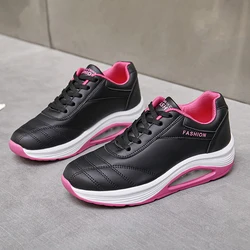 Women Running Shoes for Walking Platform 2023 Air Cushion Sneakers Lightweight Sports Platform Sneaker Ladies Jogging Casual