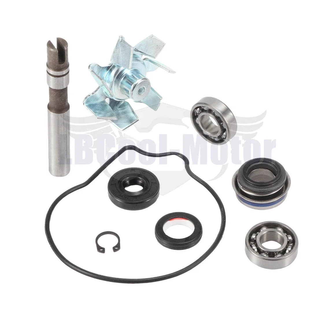 Water Pump Repair Kit Seals Set For YAMAHA FJR1300 2003-2024 5JW-12439-00-00 Shaft Impeller Gasket O-ring Seals