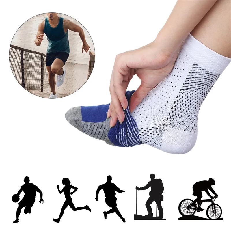 Men Women Foot Circulation Swelling Relief Foot Sleeve Socks Foot Anti Fatigue Compression Varicosity Ankle Support Socks