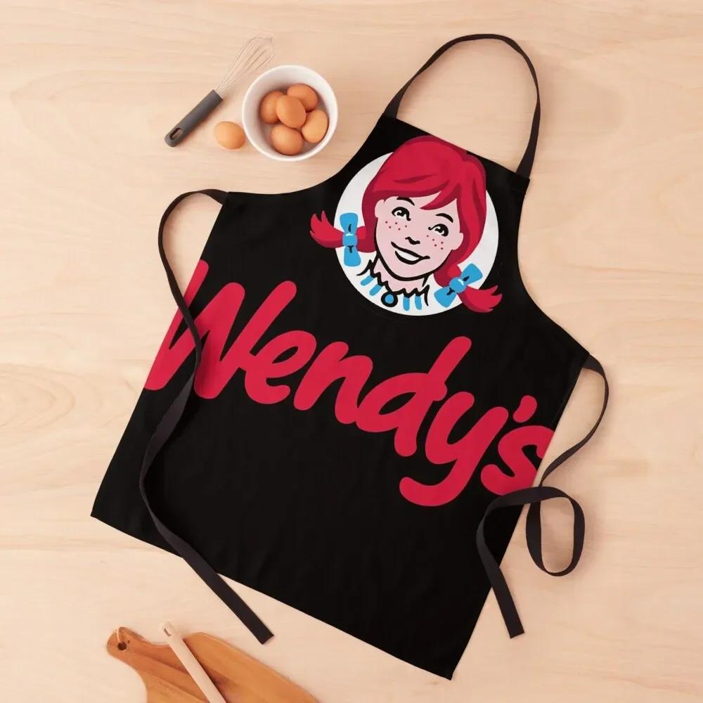 

Wendy&x27;s Fast Food restaurant Logo Essential Apron Cleaning Products For Home Kitchen Dress Apron